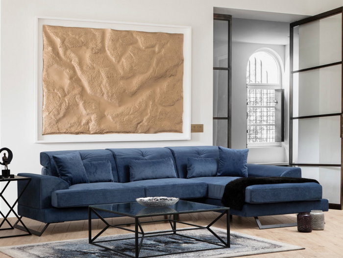 Atelier Del Sofa Frido Right (L3+Chl) - Azul Marino Atelier Del Sofa Frido Right (L3+Chl) - Azul Marino